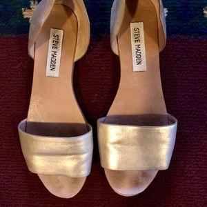 Gold Steve Madden sandals